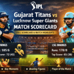 gujarat titans vs lucknow super giants match scorecard