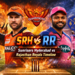 sunrisers hyderabad vs rajasthan royals timeline