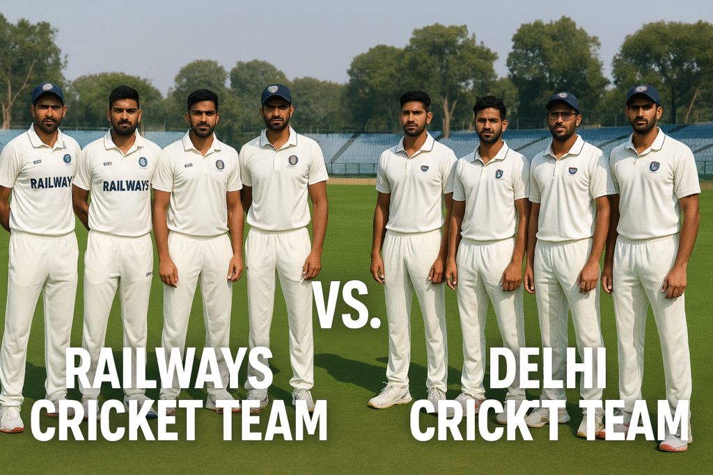 railways cricket team vs delhi cricket team players
