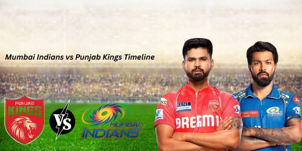 mumbai indians vs punjab kings timeline 