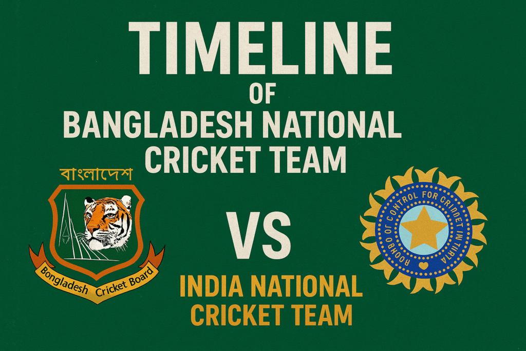 bangladesh national cricket team vs india national cricket team timeline
