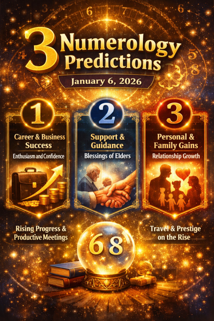 January 6, 2026 Numerology: Three Predictions Favoring Business and Industrial Progress.